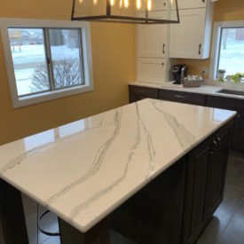 Kitchen with cabinets