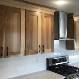Kitchen with cabinets